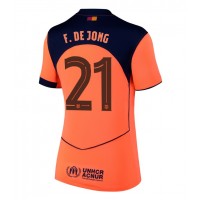 Barcelona Frenkie de Jong #21 Tretí Ženy futbalový dres 2025-26 Krátky Rukáv